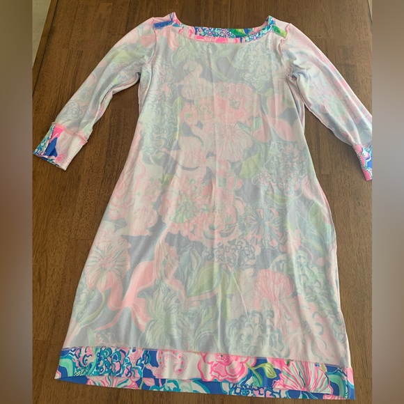 Lilly Pulitzer UPF +50 Sophie Dress SZ M Peony For Your Thoughts - Picture 14 of 16